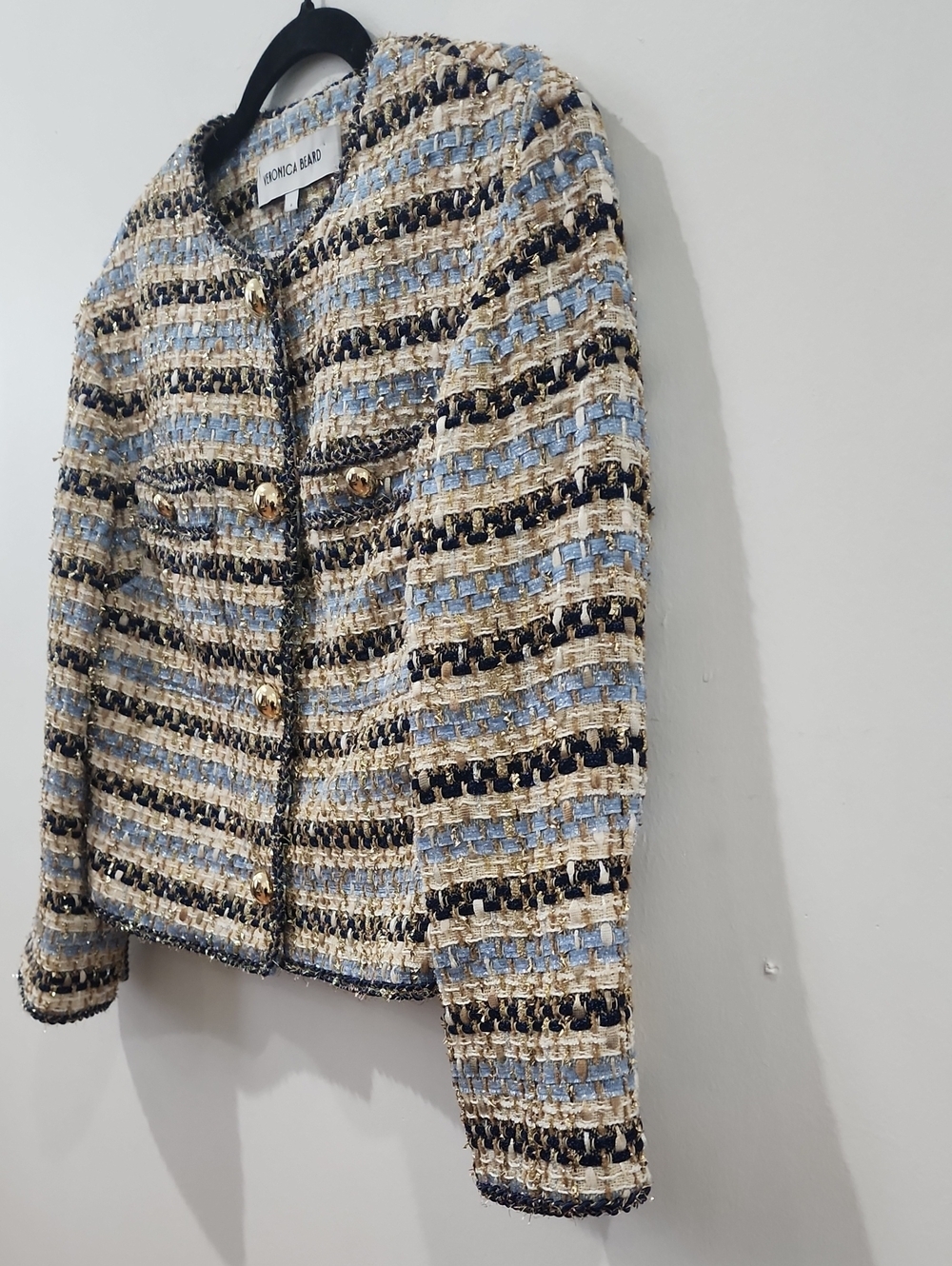 Veronica Beard Sumira Metallic Tweed Jacket - Picture 4 of 16
